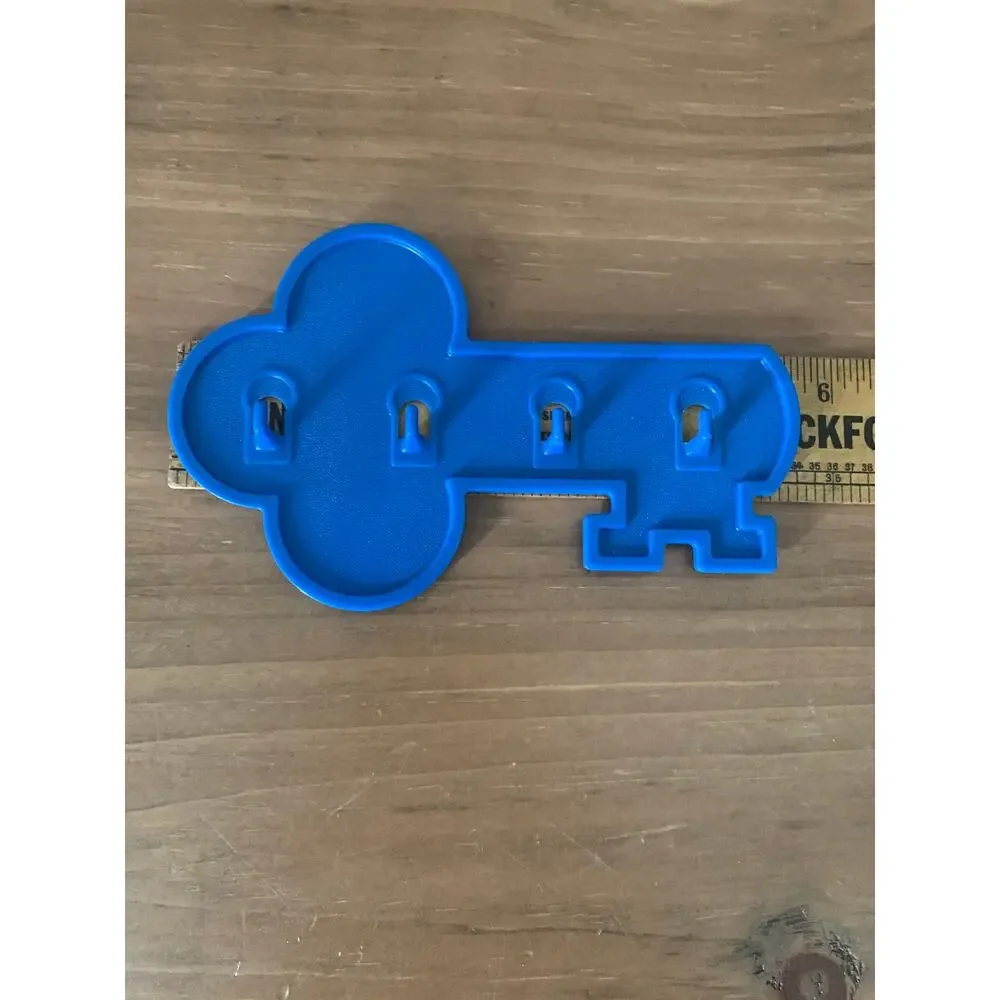 Tupperware Key Hooks/Holders Hanger Wall Racks Blue Gray Orange 1453